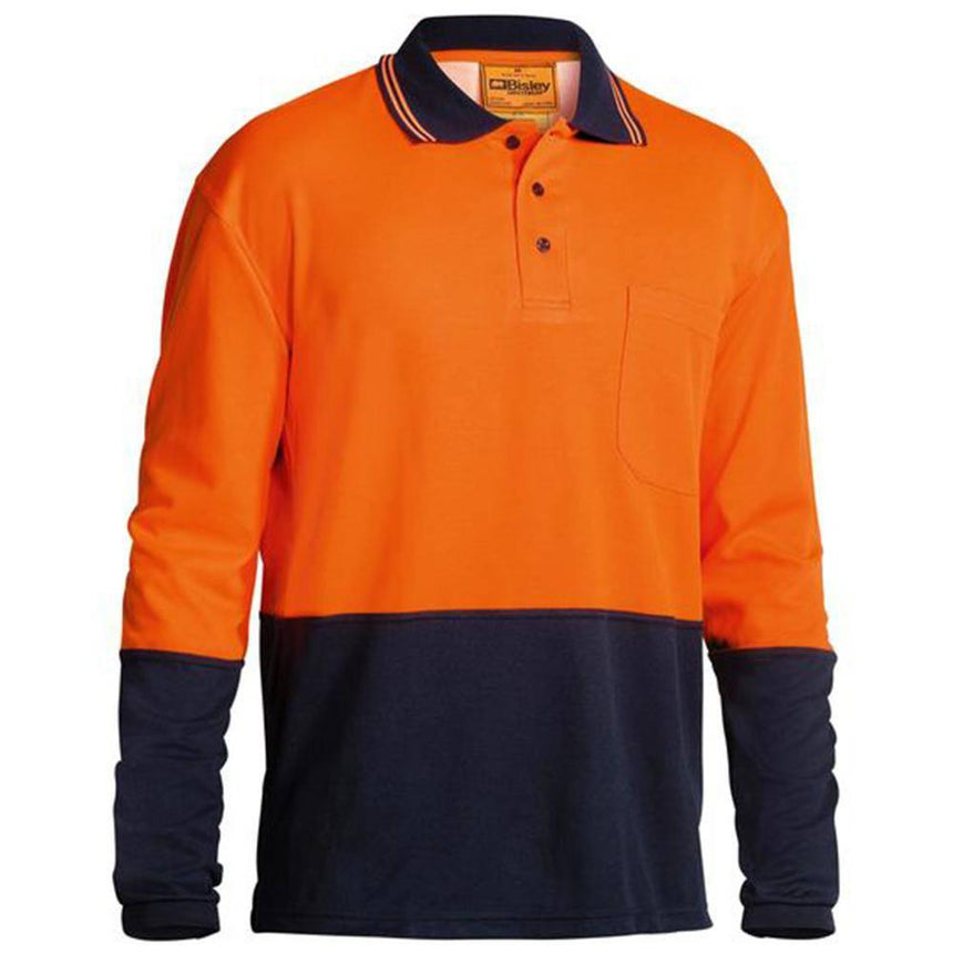 Hi Vis Long Sleeve Polo Shirt BK6234 Polos Bisley