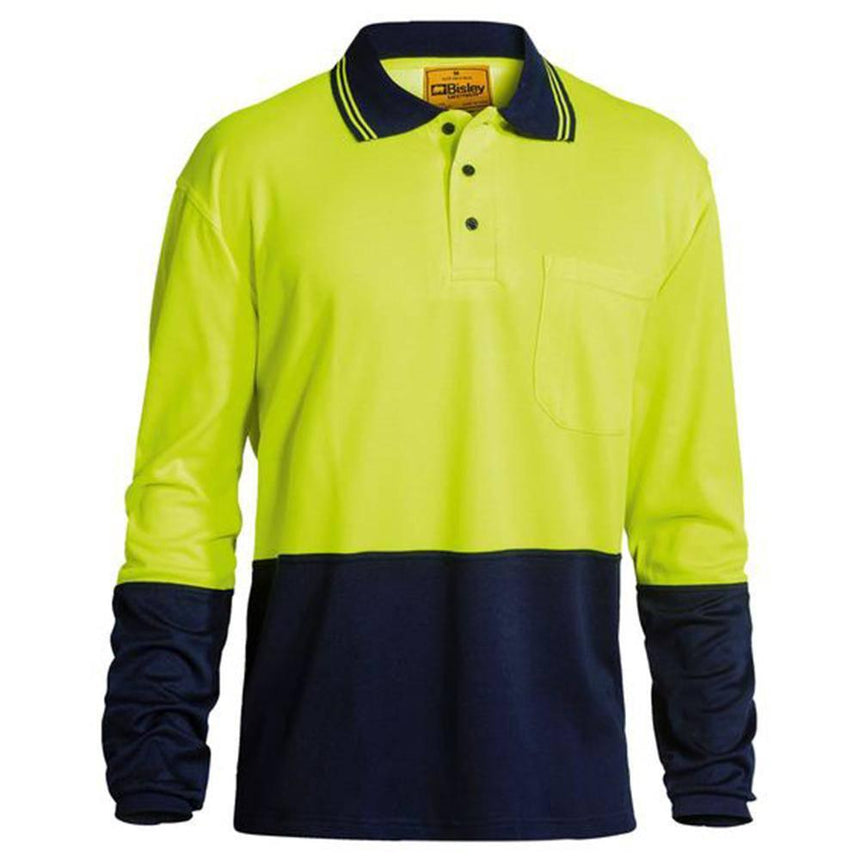 Hi Vis Long Sleeve Polo Shirt BK6234 Polos Bisley