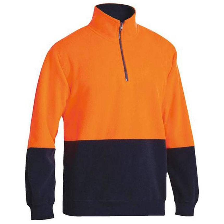 Hi-Vis Polarfleece Zip Pullover BK6889 Sweaters Bisley