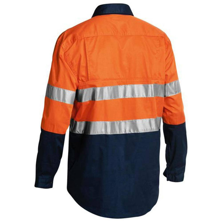 Taped Hi-Vis Closed Front Cool Shirt BSC6896 Shirts Bisley
