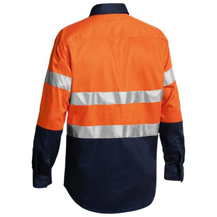Taped Hi-Vis Closed Front Drill Shirt BTC6456 Shirts Bisley