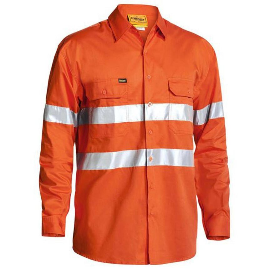 Taped Hi-Vis Cool Drill Shirt BS6897 Shirts Bisley