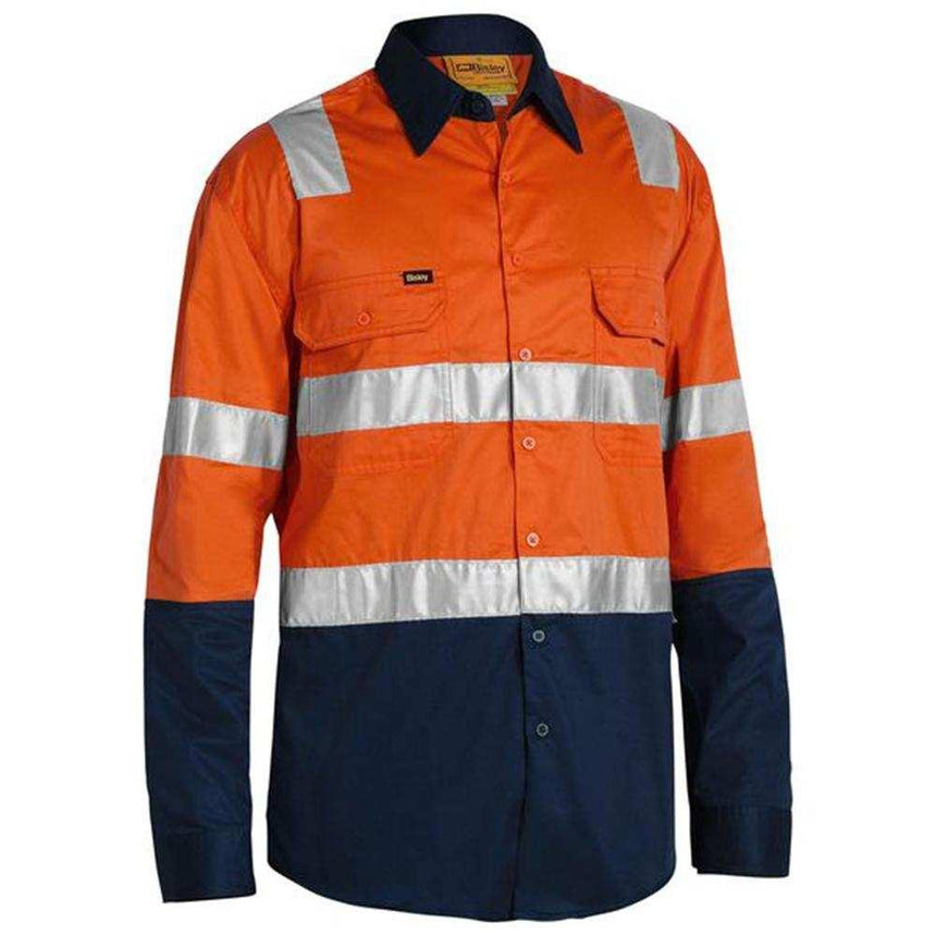 Taped Hi-Vis Cool Shirt With Shoulder Tape BS6432T Shirts Bisley