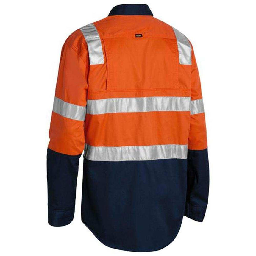 Taped Hi-Vis Cool Shirt With Shoulder Tape BS6432T Shirts Bisley