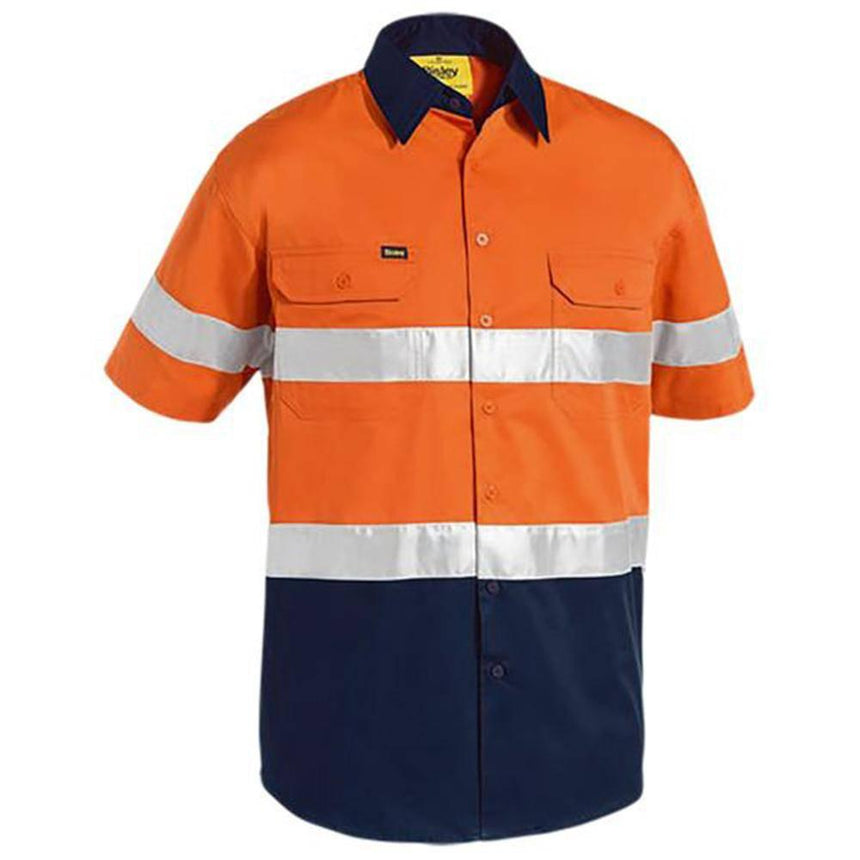 Taped Hi-Vis Cool Short Sleeve Shirt BS1896 Shirts Bisley