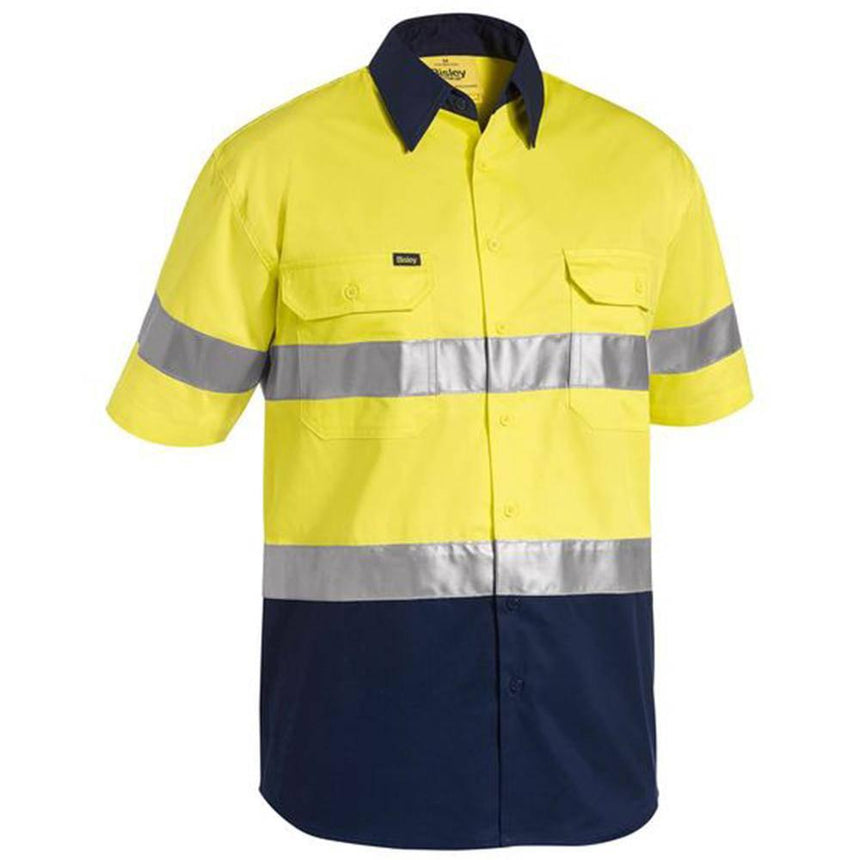 Taped Hi-Vis Cool Short Sleeve Shirt BS1896 Shirts Bisley