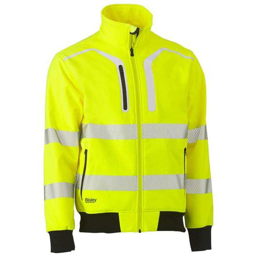 Taped Hi Vis Soft Shell Bomber Jacket BJ6979T Jackets Bisley