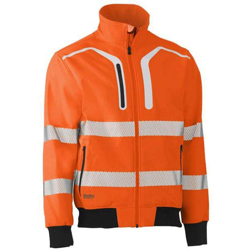 Taped Hi Vis Soft Shell Bomber Jacket BJ6979T Jackets Bisley