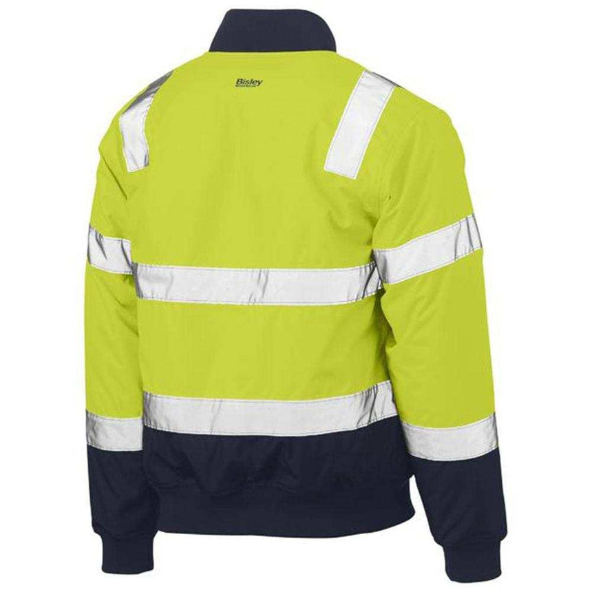 Taped Two Tone Hi-Vis Bomber Jacket With Padded Lining BJ6730T Jackets Bisley