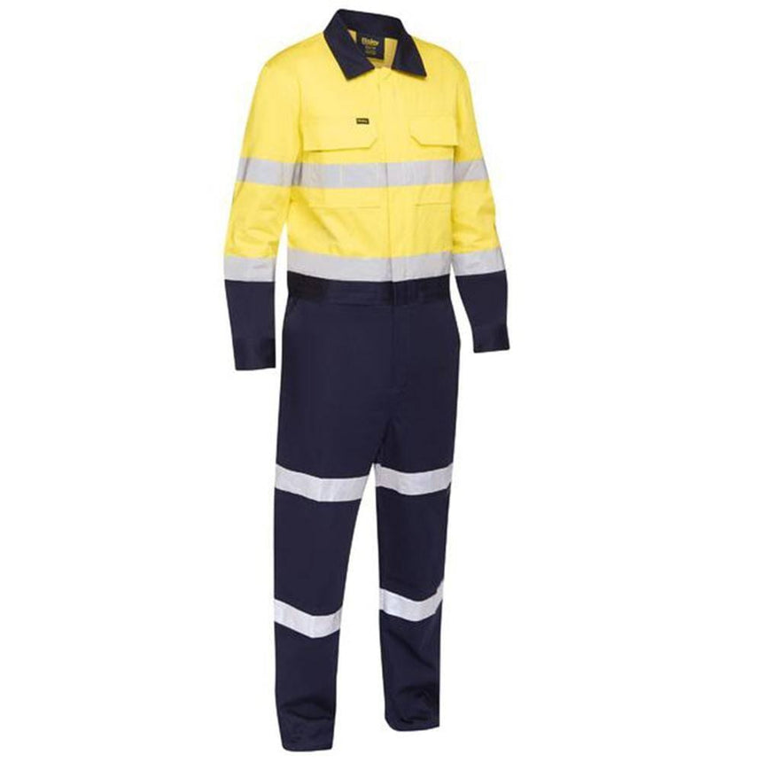 Taped Hi-Vis Work Coverall With Waist Zip Opening BC6066T Overalls Bisley