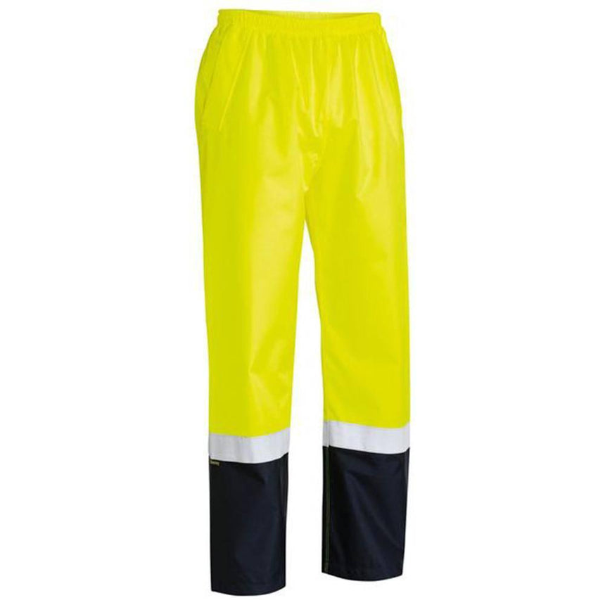 Taped Hi-Vis Rain Shell Pants BP6965T Pants Bisley Yellow XS
