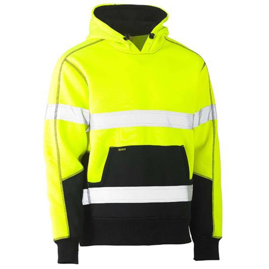 Taped Two Tone Fleece Hoodie Pullover BK6619T Hoodies Bisley Yellow XS