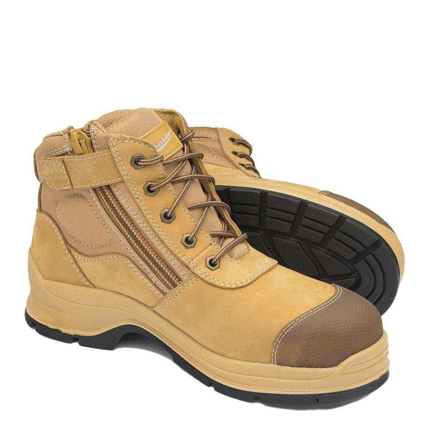318 Unisex Zip Up Safety Boots Zip Up Boots Blundstone