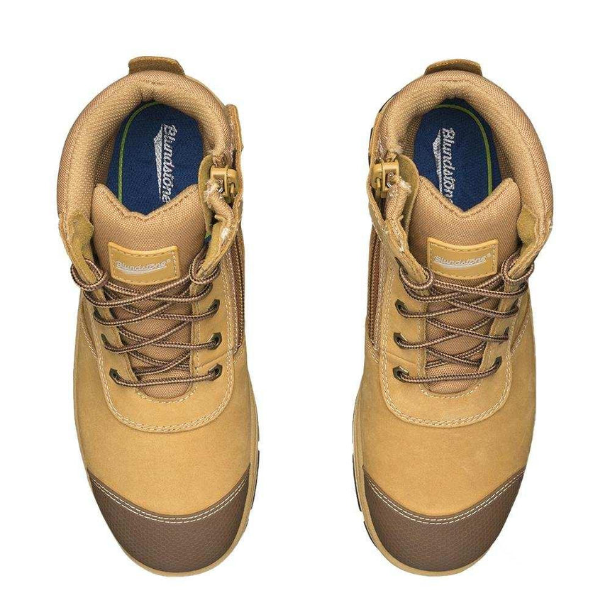 318 Unisex Zip Up Safety Boots Zip Up Boots Blundstone