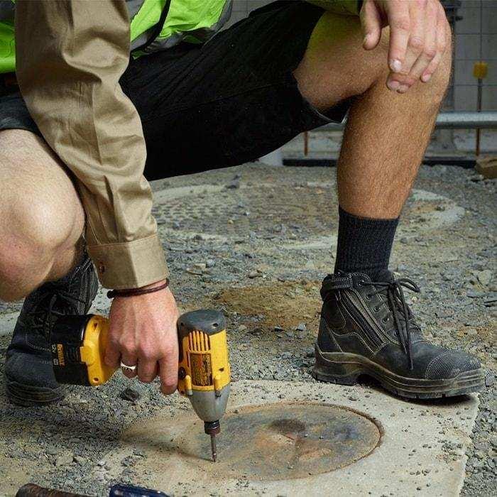 319 Unisex Zip Up Safety Boots Zip Up Boots Blundstone