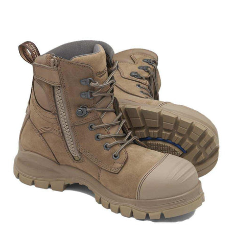 984 Zip Up Safety Boots Zip Up Boots Blundstone   