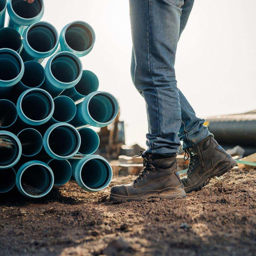 997 Zip Up Safety Boots Zip Up Boots Blundstone