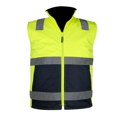 Hi Vis Reversible Vest Vests Canura Yellow XS 