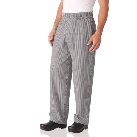 Essential Baggy Zip-Fly Chef Pants Chef Pants Chef Works XS Small Check 