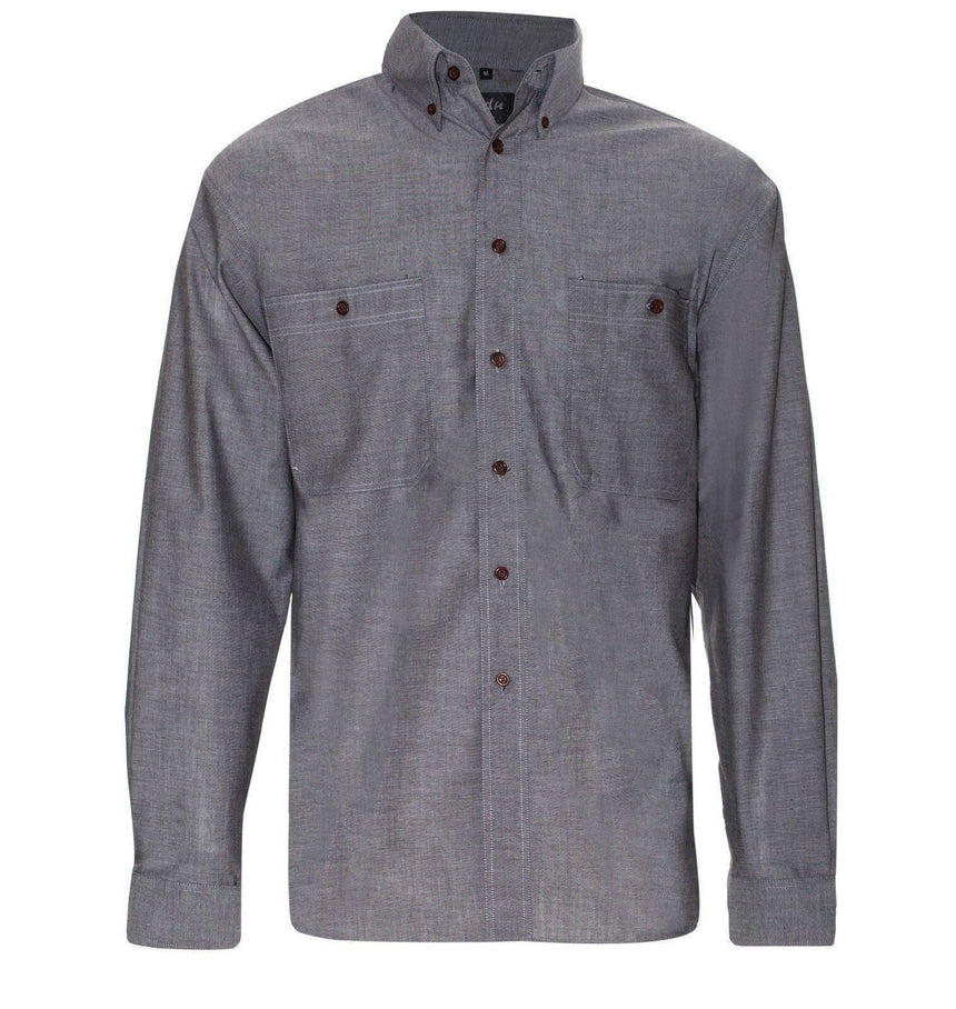 Men's Chambray Cotton Office Shirts Shirts Colbest