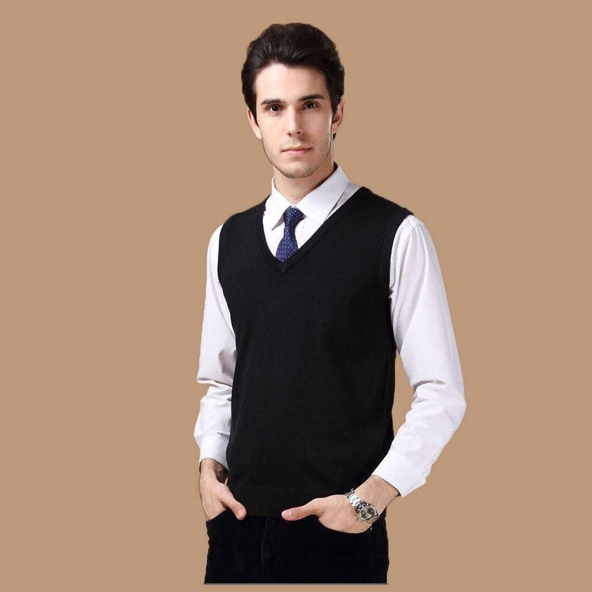 Men's Wool Business Vest Vests Colbest