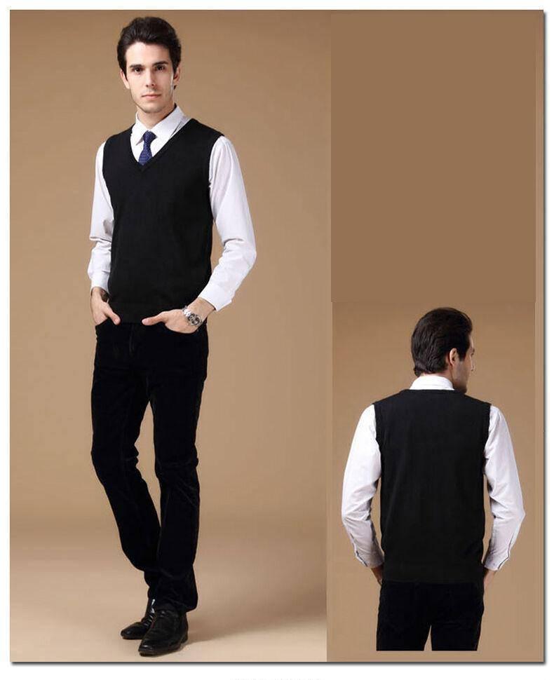 Men's Wool Business Vest Vests Colbest
