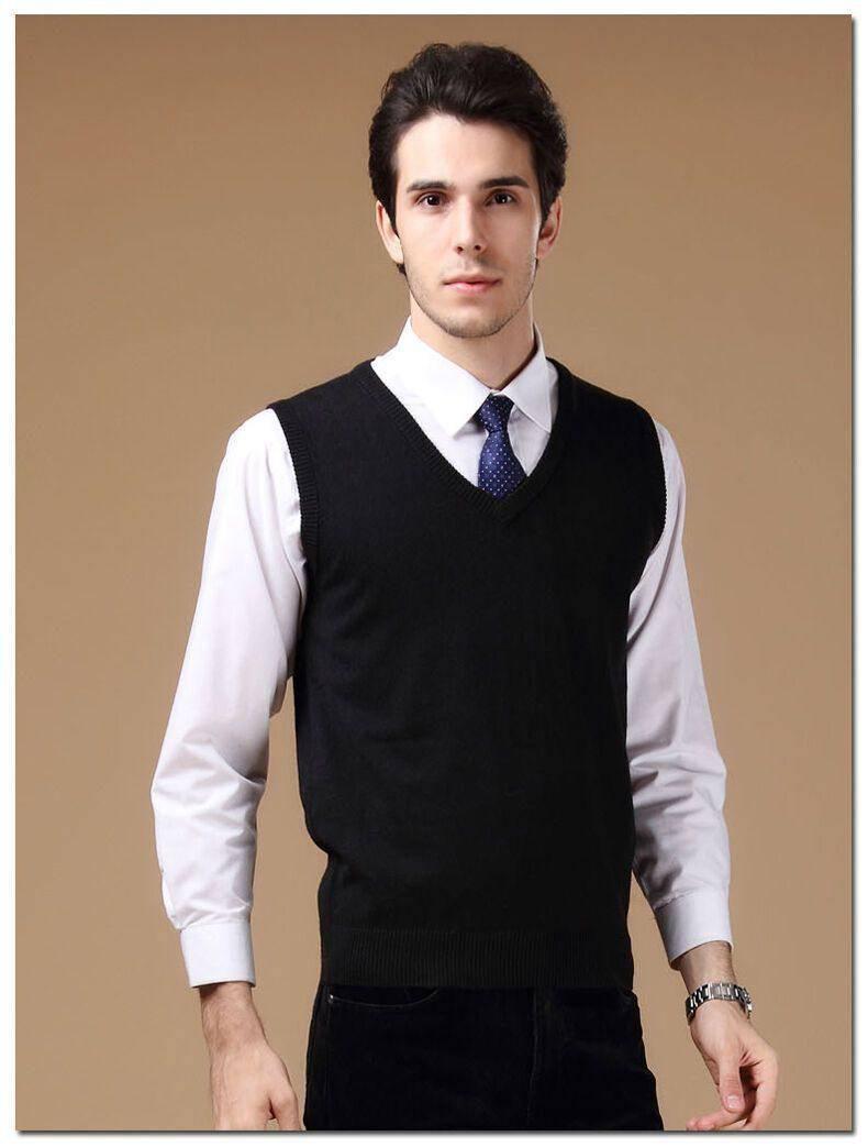 Men's Wool Business Vest Vests Colbest