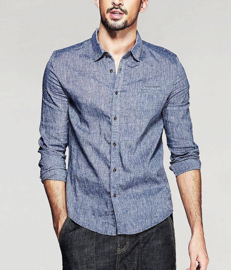 Linen Indigo Shirt Shirts Cottonize