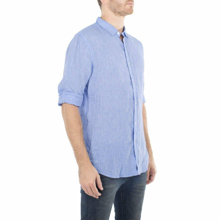 Linen Light Blue Shirt Shirts Cottonize