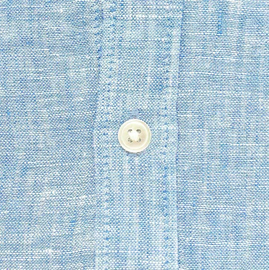 Linen Sulphur Blue Shirt Shirts Cottonize