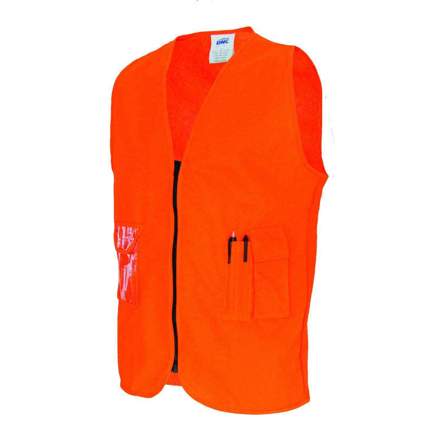 Daytime Side Panel Safety Vests Vests DNC S Orange