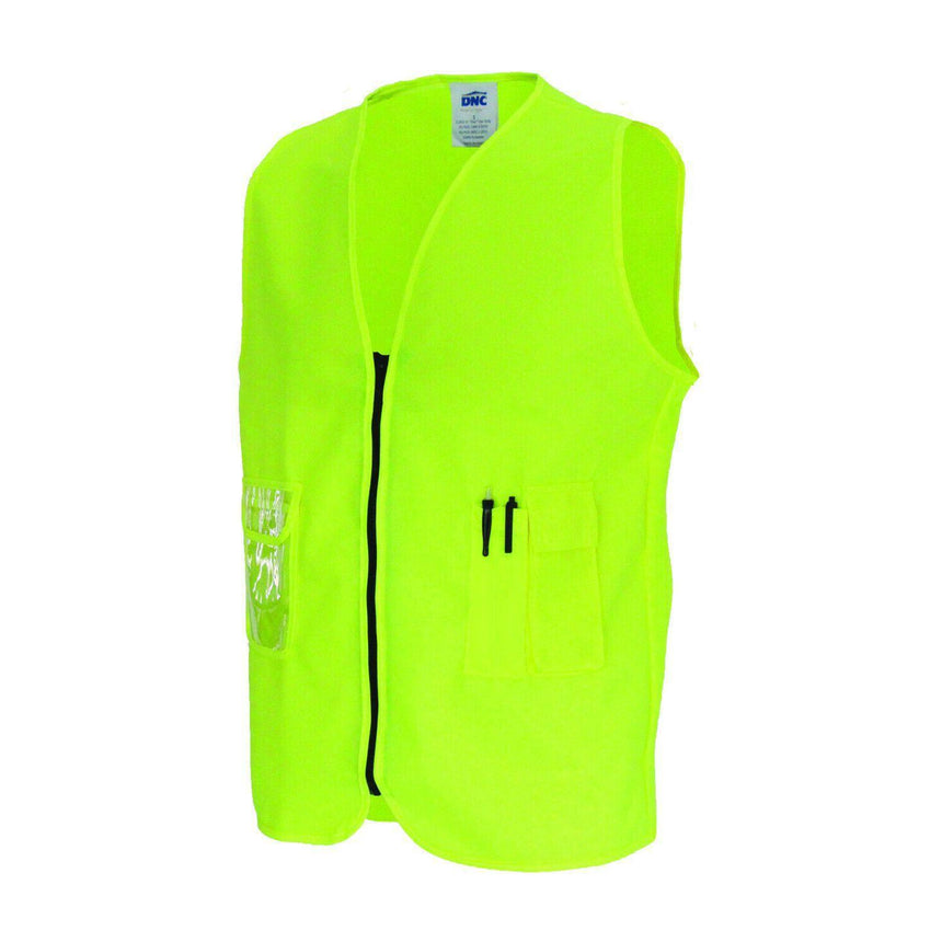 Daytime Side Panel Safety Vests Vests DNC S Yellow