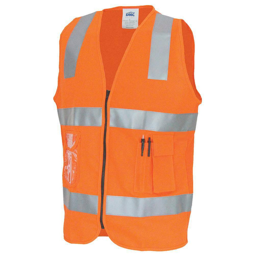 Side Panel Safety Vest with Tape Vests DNC