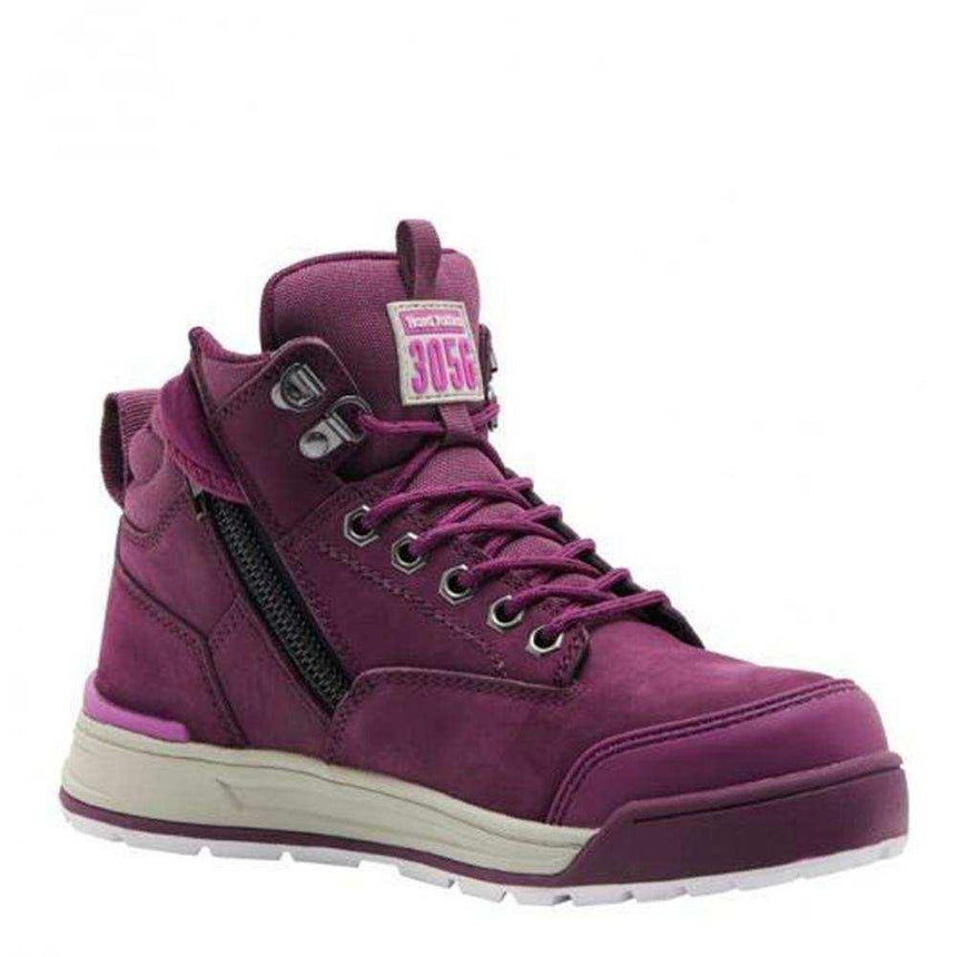 3056 Women's Safety Boot Zip Up Boots Hard Yakka