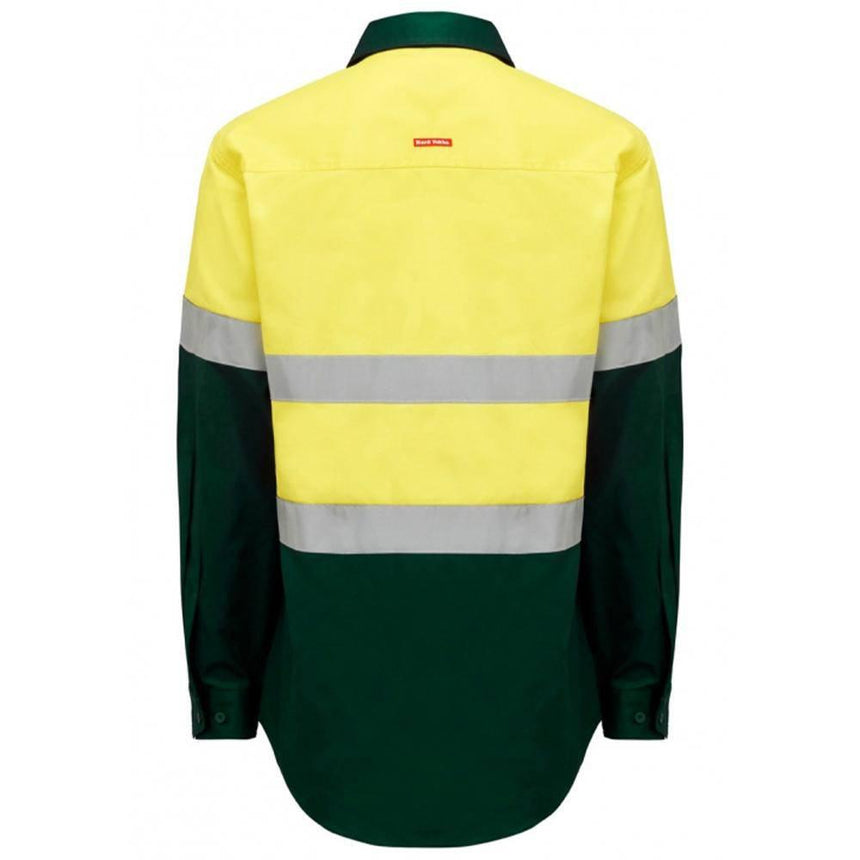 Core Hi Vis 2 Tone Taped Drill Shirt Shirts Hard Yakka