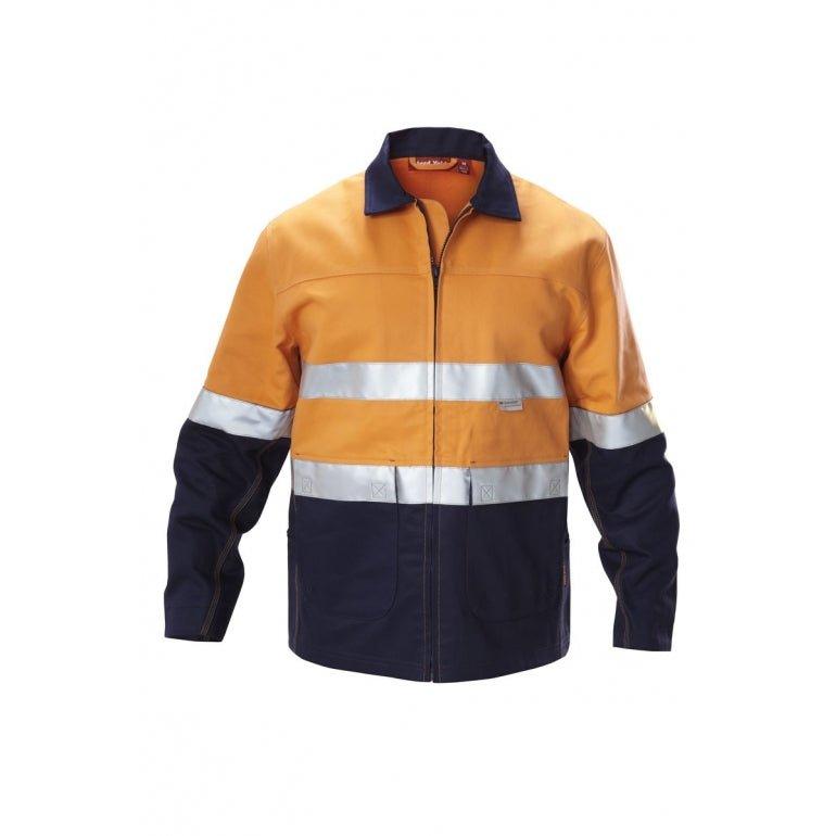 Core Hi Vis 2Tone Drill Taped Jacket Jackets Hard Yakka