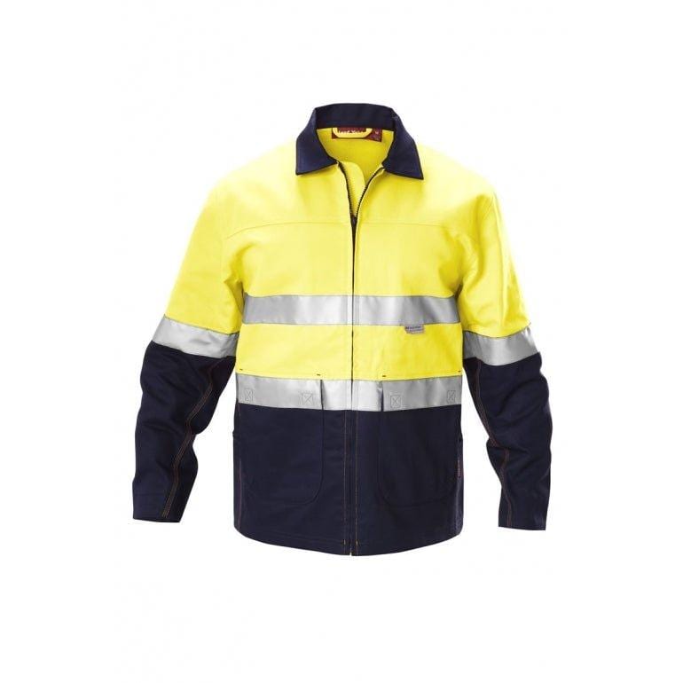 Core Hi Vis 2Tone Drill Taped Jacket Jackets Hard Yakka