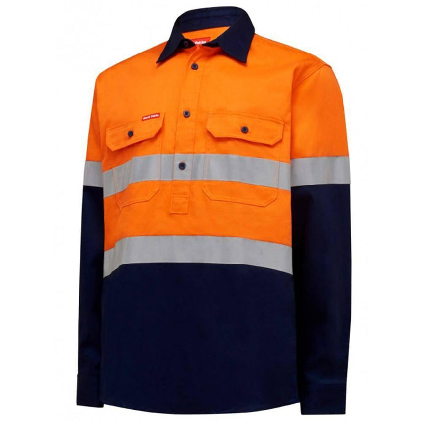 Core Hi Vis Closed Front Taped Shirt Shirts Hard Yakka