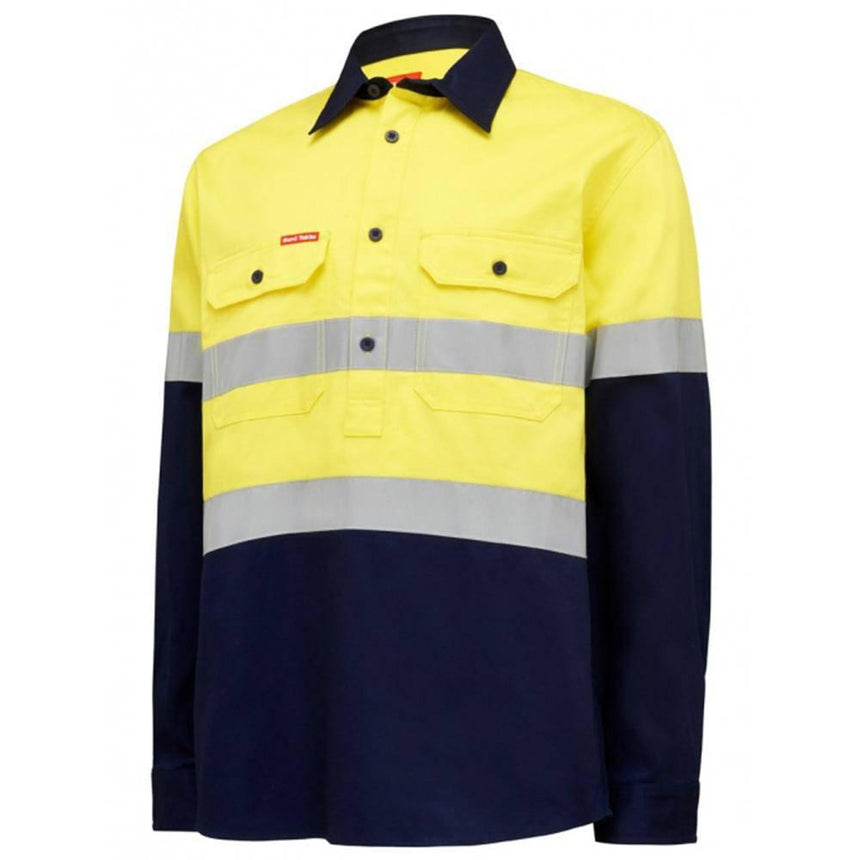 Core Hi Vis Closed Front Taped Shirt Shirts Hard Yakka