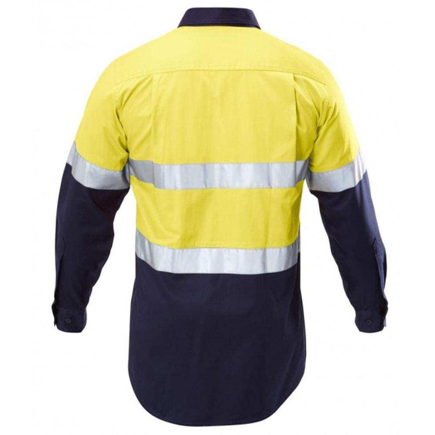 Hi Vis 2Tone Drill Taped Shirt Shirts Hard Yakka