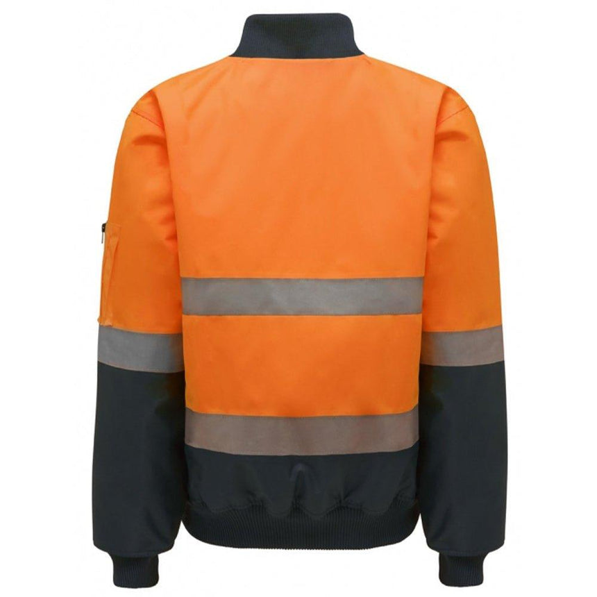 Hi Vis 2Tone Taped Bomber Jacket Jackets Hard Yakka