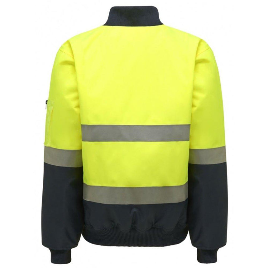 Hi Vis 2Tone Taped Bomber Jacket Jackets Hard Yakka