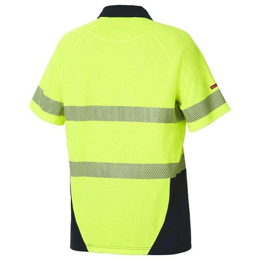 Koolgear Hi Vis 2 Tone Taped Vented Polo Polos Hard Yakka