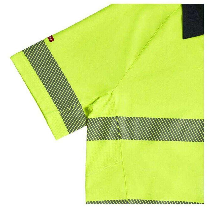 Koolgear Hi Vis 2 Tone Taped Vented Polo Polos Hard Yakka