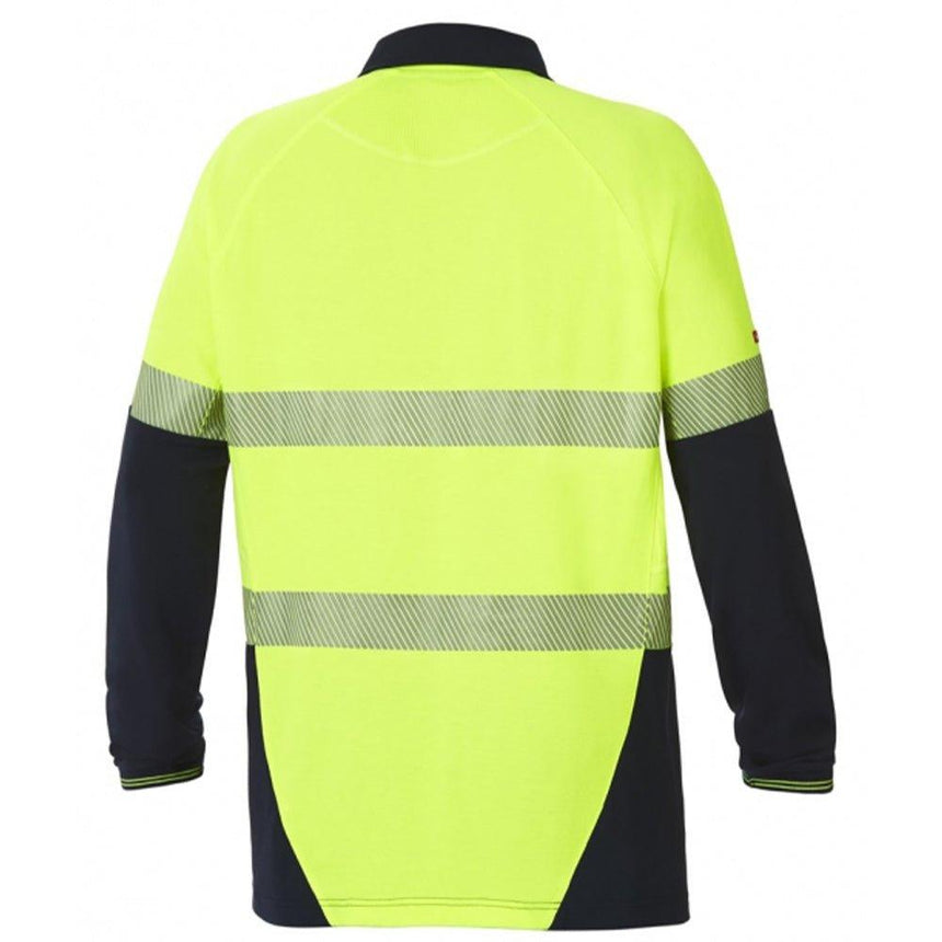 Koolgear Hi Vis 2 Tone Taped Vented Polo Polos Hard Yakka