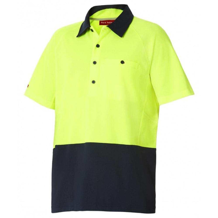 Koolgear Hi Vis 2 Tone Vented Polo Polos Hard Yakka