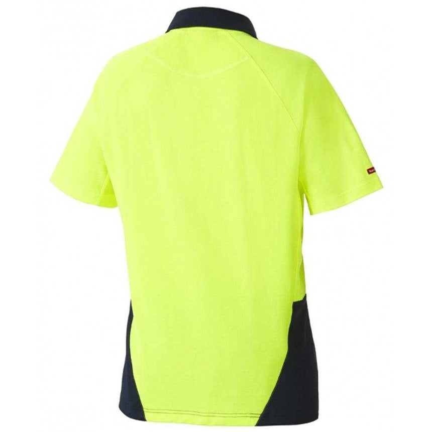 Koolgear Hi Vis 2 Tone Vented Polo Polos Hard Yakka