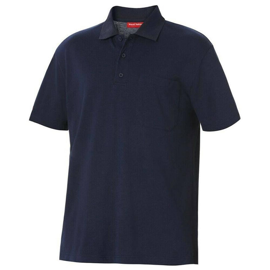 Short Sleeve Polo Polos Hard Yakka Navy S