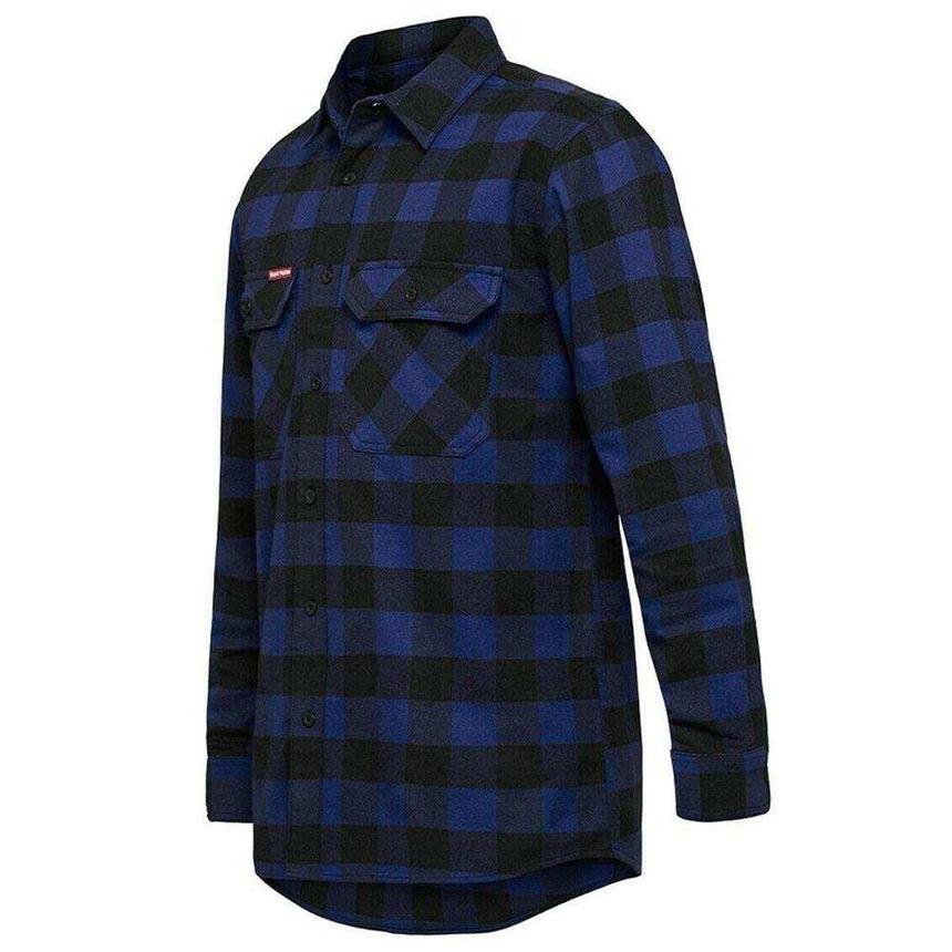 Check Flannel Shirt Shirts Hard Yakka S Blue Check