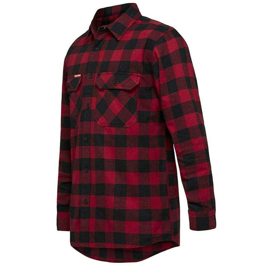 Check Flannel Shirt Shirts Hard Yakka S Red Check